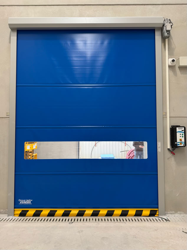 Puerta de aluminio de apertura rapida