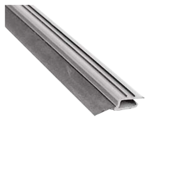 1085N-2135 Perfil de guarnición lateral PVC negro rígido, con TPE flexible